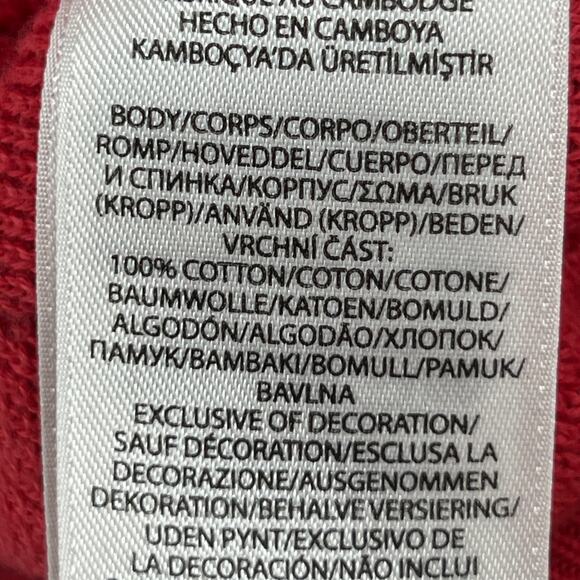 POLO RALPH LAUREN Sweater Mens S Mesh Knit Cotton Crewneck Pullover Jumper Red - Picture 13 of 16